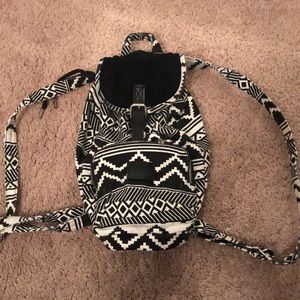 Victoria’s Secret black and white mini backpack